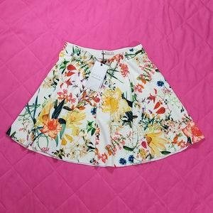 Bershka Collection Floral Skirt Size M